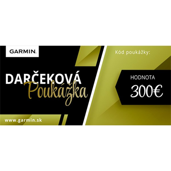 Ďarčeková poukážka GARMIN v hodnote 300,-€