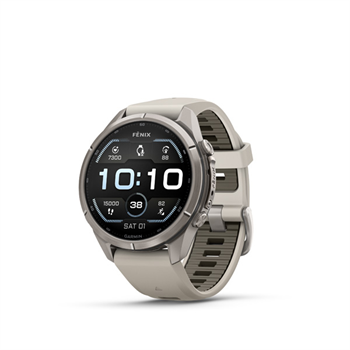 fenix 9 Pro - 43mm, AMOLED, Sapphire, Titanium, Fog Gray/Dark Sandstone band
