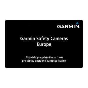 Garmin Safety Cameras - Europe - aktivácia predplatného na 1 rok