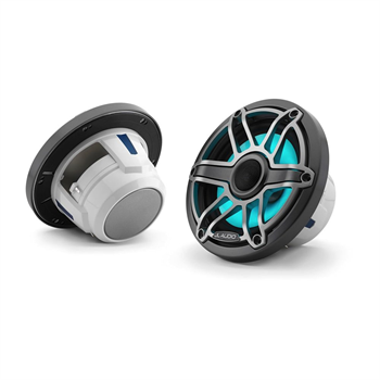 JL Audio® M6 Marine Speakers, 6.5" with LED and Titanium sport grille