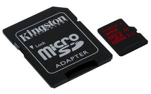 Kingston 32GB microSDHC UHS-I Speed Class 3 (U3) s SD adaptérom