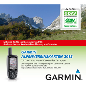 TOPO Garmin Alpenvereinskarten, microSD™/SD™