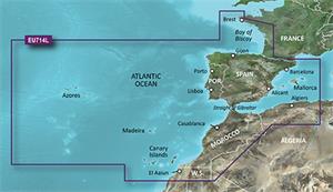 BlueChart G2 Vision - HEU714L - /Iberian Pen.-Azory-Kanárske ostrovy/ LARGE