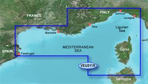 BlueChart G2 Vision - VEU011R /Francúzko, J.Pobrežie a Korzika/ REGULAR