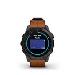 epix (Gen 2), Sapphire, Black, Carbon Gray DLC Titanium, Leather Band