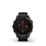 epix (Gen 2), Sapphire, Black, Carbone Gray DLC Titanium, Silicone Band