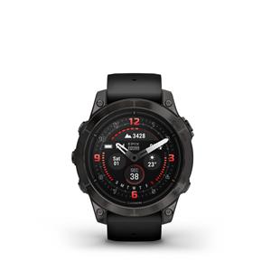 epix Pro (g2) Sapphire, 47mm, Carbon Gray DLC Titanium, Black band