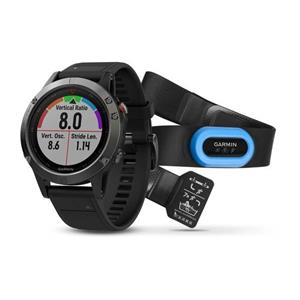 fénix 5 Grey, Black band, Performer Bundle