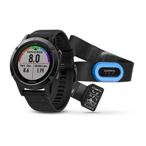 fénix 5 Sapphire, Black band, Performer bundle