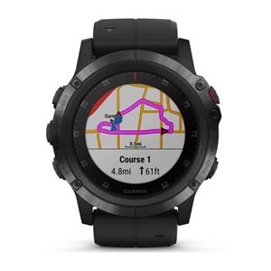 fénix 5X Plus Sapphire, Black, Black band