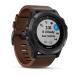 fenix 5X Plus Sapphire, Slate Gray, Leather band
