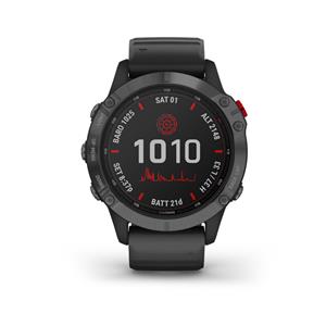 fenix 6 Pro Solar, Slate Gray, Black Band