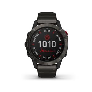 fenix 6 Pro Solar, Titanium Carbon Gray DLC, DLC Titanium Band