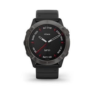 fénix 6X Pro, Black, Black band