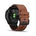 fénix 6X Sapphire, Black DLC, Chestnut Leather Band