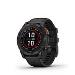 fenix 7 Pro Solar, Slate Gray Stainless Steel, Black Band