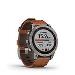 fenix 7 Sapphire Solar, Titanium, Chestnut Leather Band