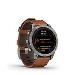 fenix 7 Sapphire Solar, Titanium, Chestnut Leather Band