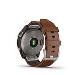 fenix 7 Sapphire Solar, Titanium, Chestnut Leather Band