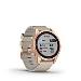 fenix 7S Sapphire Solar, Rose Gold Titanium, Limestone Leather Band