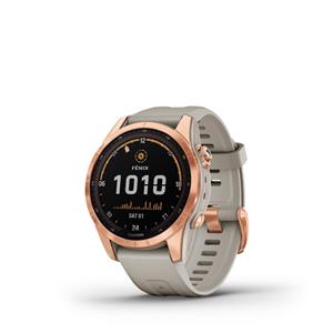 fenix 7S Solar, Rose Gold, Light Sand Band