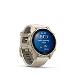 fenix 8 - 43mm, AMOLED, Sapphire, Soft Gold, Fog Gray/Dark Sandstone band