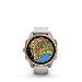 fenix 8 - 43mm, AMOLED, Sapphire, Soft Gold, Fog Gray/Dark Sandstone band