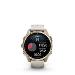 fenix 8 - 43mm, AMOLED, Sapphire, Soft Gold, Fog Gray/Dark Sandstone band