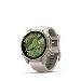 fenix 8 - 43mm, AMOLED, Sapphire, Soft Gold, Fog Gray/Dark Sandstone band