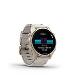 fenix 8 - 43mm, AMOLED, Sapphire, Soft Gold Stainless Steel, Fog Gray Leather band