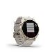 fenix 8 - 43mm, AMOLED, Sapphire, Soft Gold Stainless Steel, Fog Gray Leather band