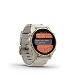 fenix 8 - 43mm, AMOLED, Sapphire, Soft Gold Stainless Steel, Fog Gray Leather band