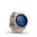 fenix 8 - 43mm, AMOLED, Sapphire, Soft Gold Stainless Steel, Fog Gray Leather band