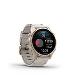 fenix 8 - 43mm, AMOLED, Sapphire, Soft Gold Stainless Steel, Fog Gray Leather band