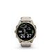 fenix 8 - 43mm, AMOLED, Sapphire, Soft Gold Stainless Steel, Fog Gray Leather band
