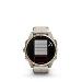 fenix 8 - 43mm, AMOLED, Sapphire, Soft Gold Stainless Steel, Fog Gray Leather band