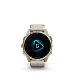 fenix 8 - 43mm, AMOLED, Sapphire, Soft Gold Stainless Steel, Fog Gray Leather band