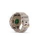 fenix 8 - 43mm, AMOLED, Sapphire, Soft Gold Stainless Steel, Fog Gray Leather band