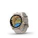 fenix 8 - 43mm, AMOLED, Sapphire, Soft Gold Stainless Steel, Fog Gray Leather band