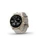 fenix 8 - 43mm, AMOLED, Sapphire, Soft Gold Stainless Steel, Fog Gray Leather band