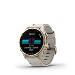 fenix 8 - 43mm, AMOLED, Sapphire, Soft Gold Stainless Steel, Fog Gray Leather band