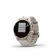 fenix 8 - 43mm, AMOLED, Sapphire, Soft Gold Stainless Steel, Fog Gray Leather band