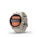 fenix 8 - 43mm, AMOLED, Sapphire, Soft Gold Stainless Steel, Fog Gray Leather band