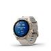 fenix 8 - 43mm, AMOLED, Sapphire, Soft Gold Stainless Steel, Fog Gray Leather band