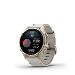 fenix 8 - 43mm, AMOLED, Sapphire, Soft Gold Stainless Steel, Fog Gray Leather band