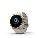 fenix 8 - 43mm, AMOLED, Sapphire, Soft Gold Stainless Steel, Fog Gray Leather band
