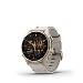 fenix 8 - 43mm, AMOLED, Sapphire, Soft Gold Stainless Steel, Fog Gray Leather band