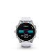 fenix 8 - 43mm, AMOLED, Silver, Whitestone band