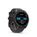 fenix 8 - 47mm, AMOLED, Sapphire, Carbon Gray DLC Titanium, Black/Pebble Gray band