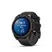 fenix 8 - 47mm, AMOLED, Sapphire, Carbon Gray DLC Titanium, Black/Pebble Gray band